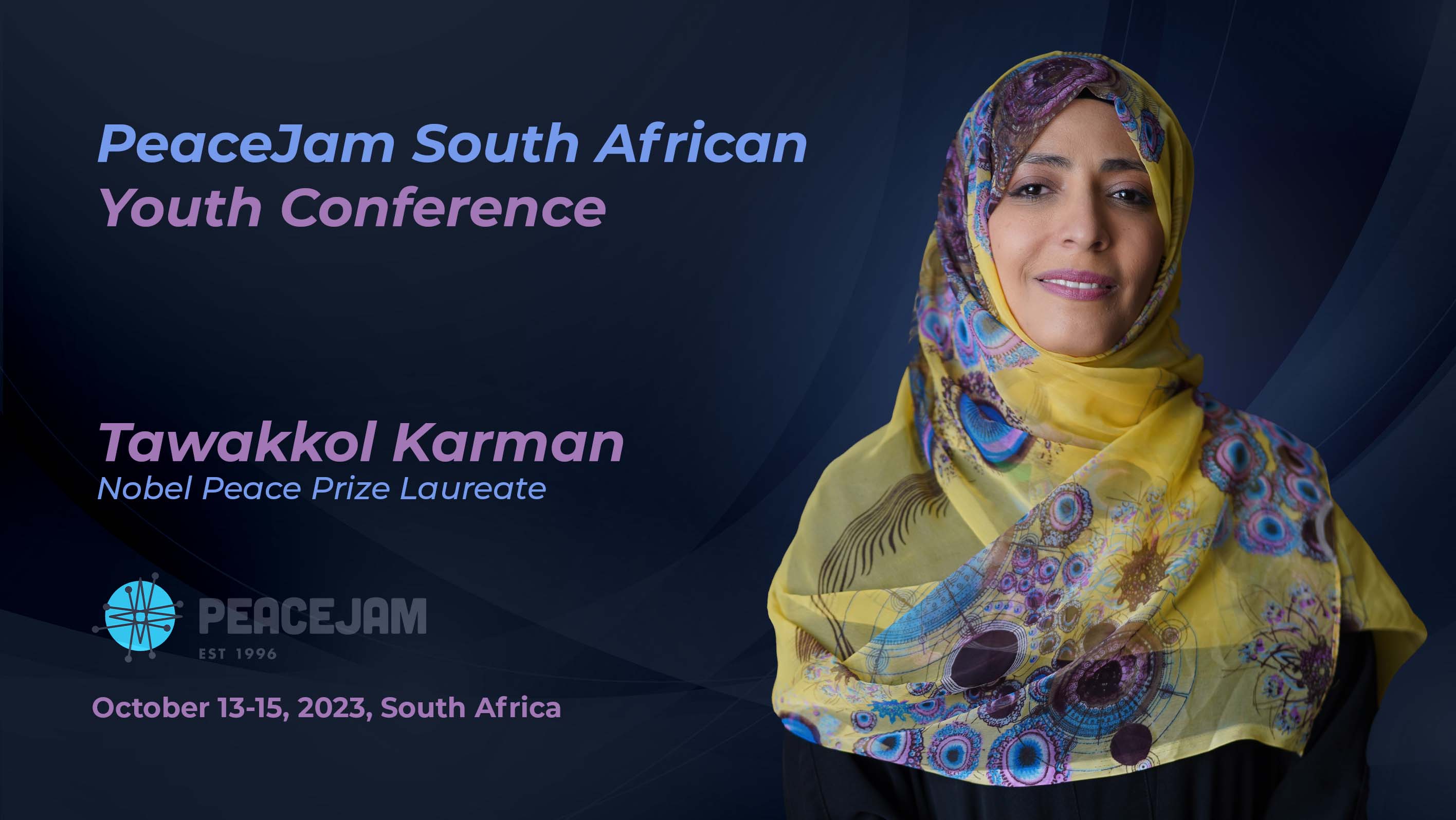 Tawakkol Karman to address at PeaceJam South Africa 2023 Youth Conference